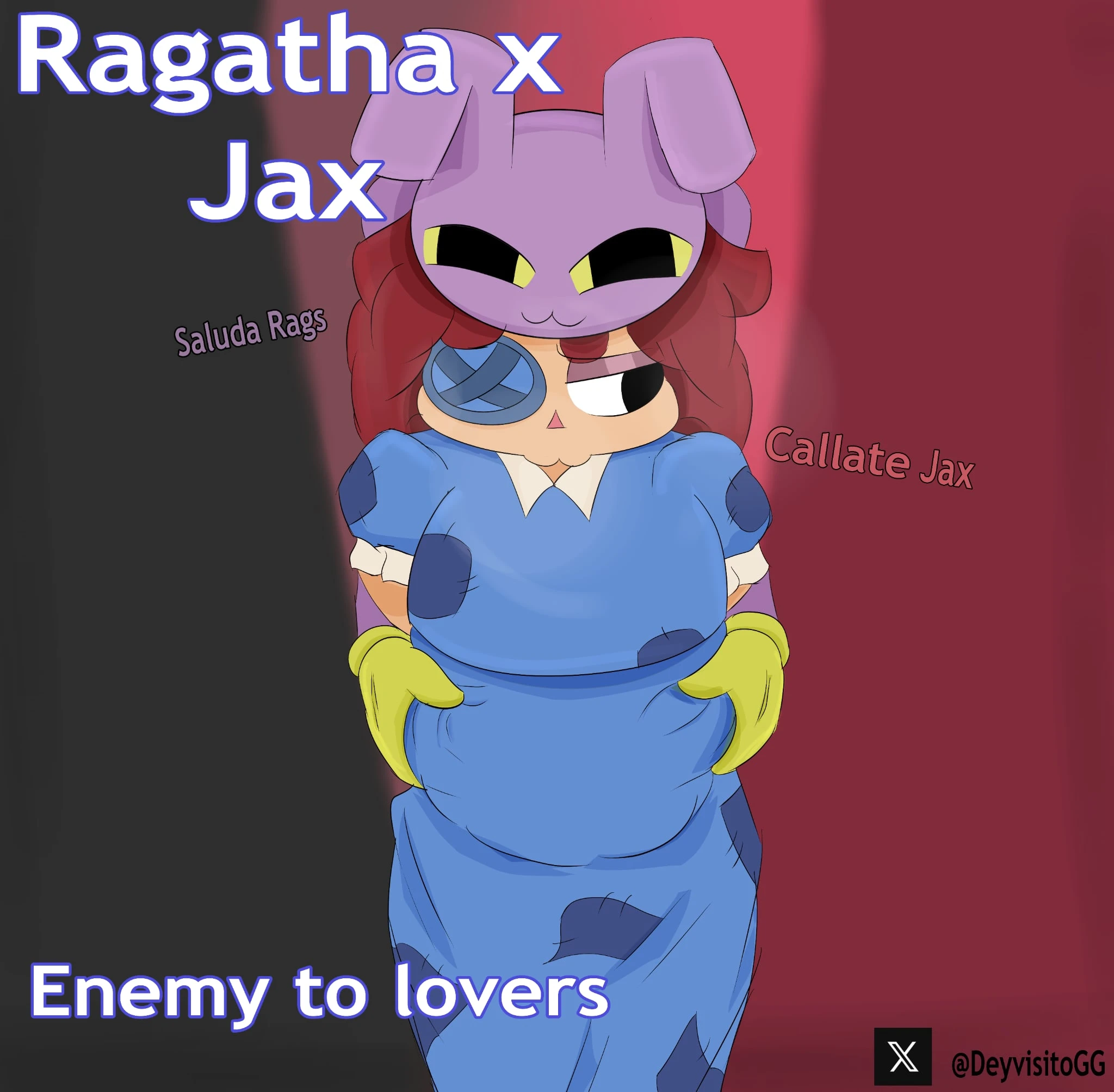 Ragatha x Jax - Enemy To Lovers - DeyvisitoGG (The Amazing Digital Circus)